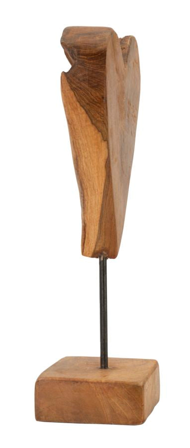 Mauro Ferretti Heart hjärtskulptur i teak 35 cm