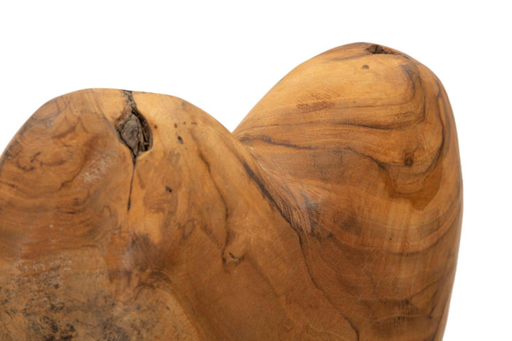 Dobu hjärtskulptur i teak 20 x 12 x 37 cm – bild 4