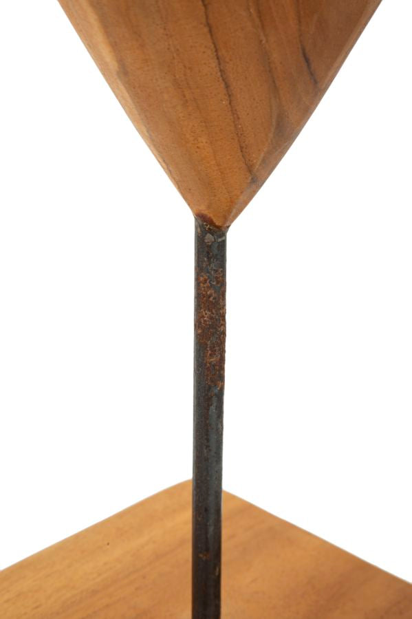 Dobu hjärtskulptur i teak 20 x 12 x 37 cm – bild 5