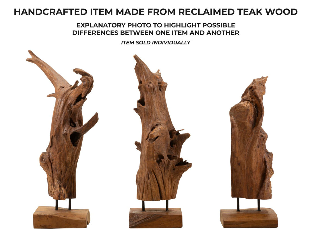Mauro Ferretti Akar skulptur i teak 64 cm