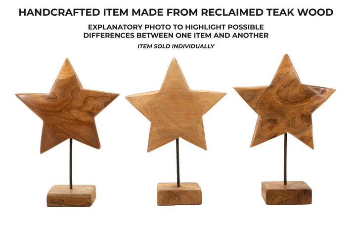 Mauro Ferretti Star skulptur i teak