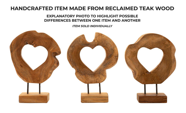 Mauro Ferretti Hasi skulptur i teak 38 cm