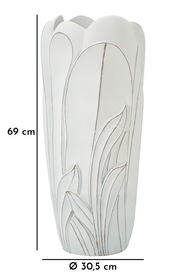 Mauro Ferretti Gardy golvvas Ø30,5 × 69 cm - white wash