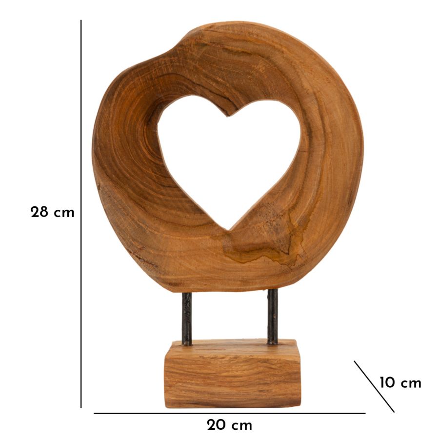 Hasi skulptur i teak 20 x 10 x 28 cm – bild 9