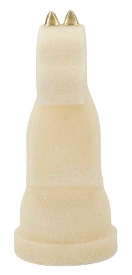 Mauro Ferretti Quarzy schackhäst skulptur - vit/guld – Vit/guld, Polyresin, 14 x 13 x 31 cm – bild 2