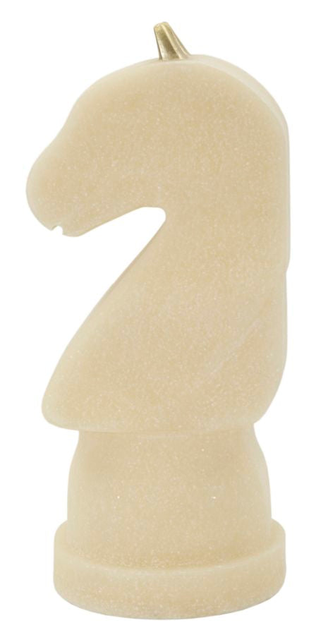 Mauro Ferretti Quarzy schackhäst skulptur - vit/guld – Vit/guld, Polyresin, 14 x 13 x 31 cm – bild 3