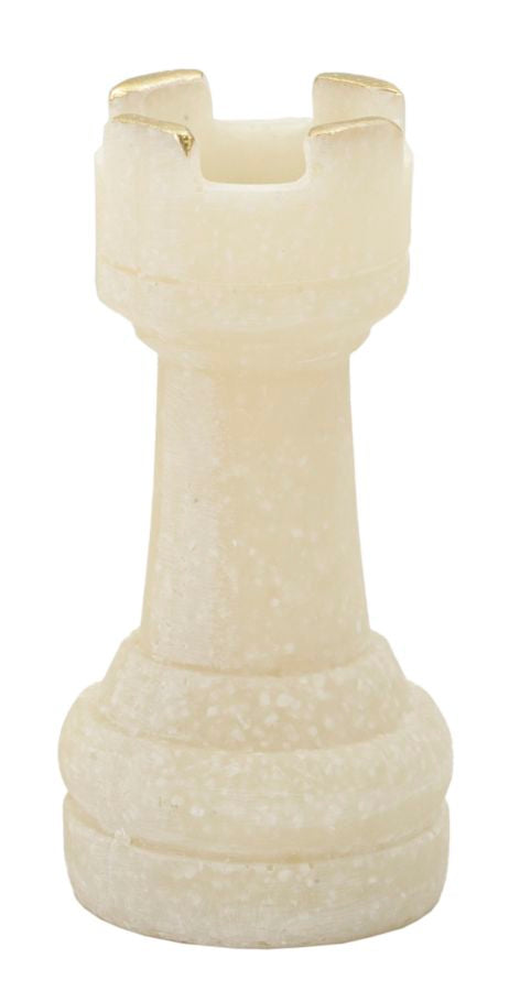 Mauro Ferretti Quarzy schackpjäser dekorationsset 8-pack - vit/guld – Vit/guld, Polyresin – bild 2