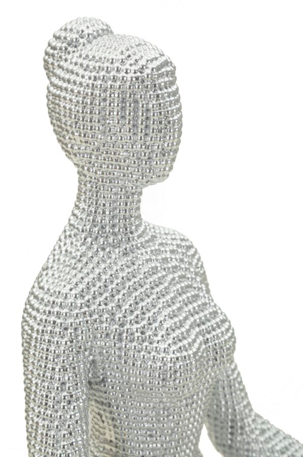 Mauro Ferretti Yoga Woman skulptur – Polyresin, 20,5 × 15,5 × 23 cm – bild 2