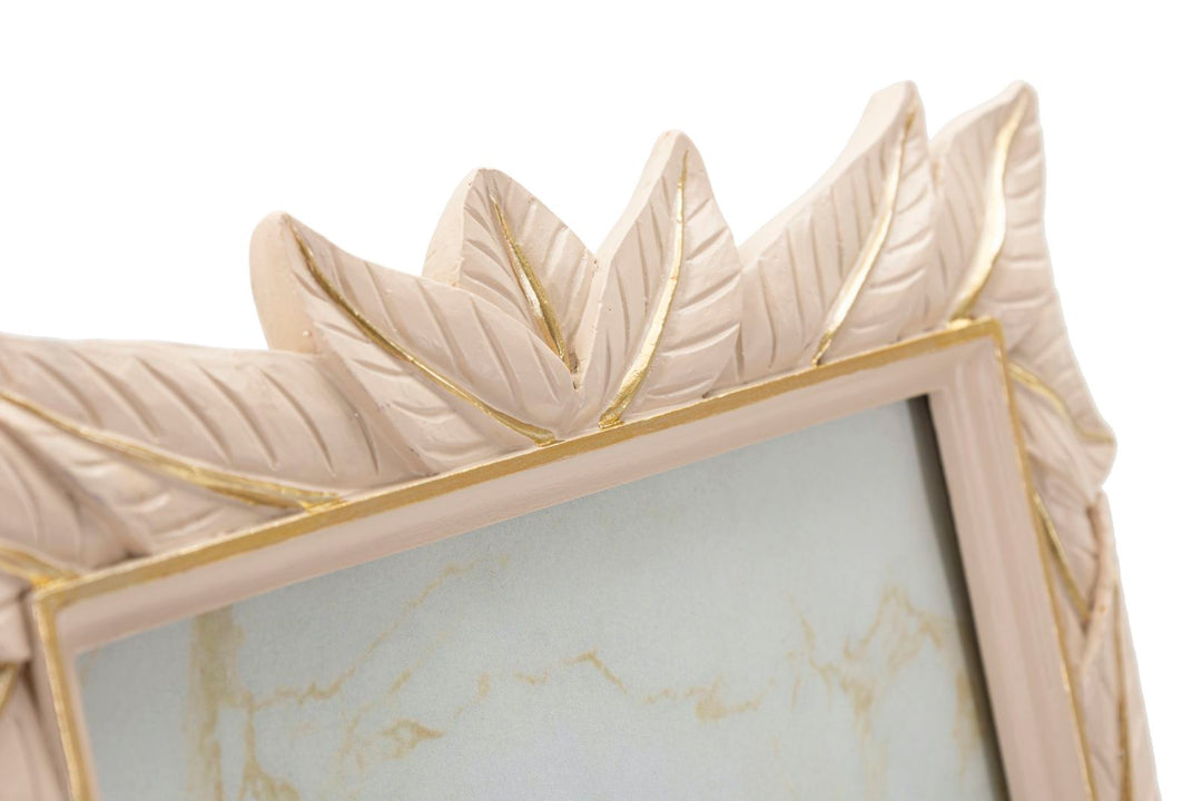 Mauro Ferretti Leaffy fotoram 15 × 20 cm - crème/guld