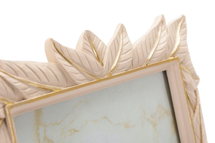 Mauro Ferretti Leaffy fotoram 15 × 20 cm - crème/guld