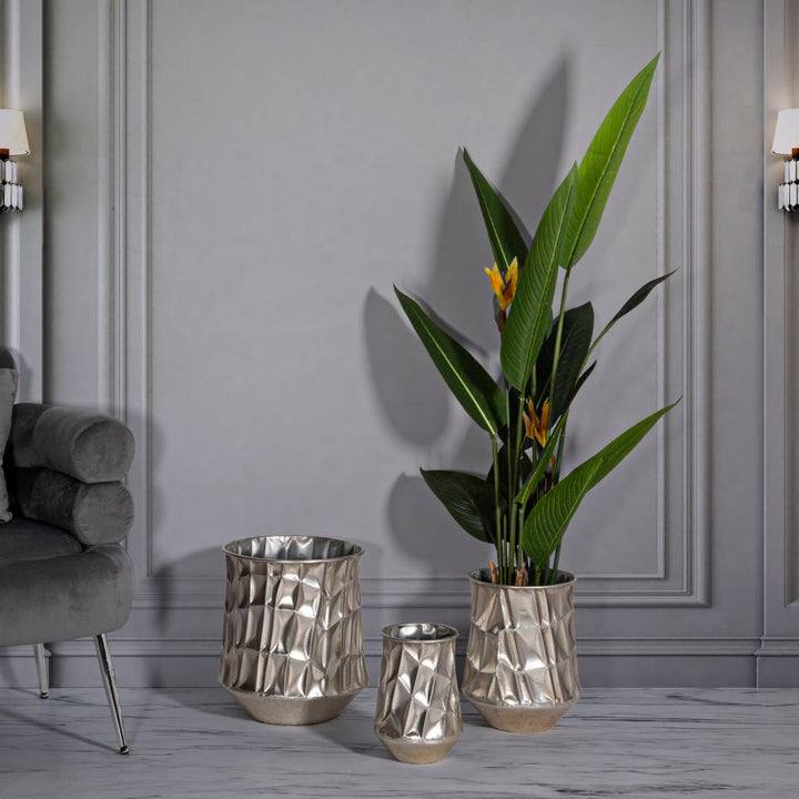Mauro Ferretti Silver dekorativa vaser 3-pack - silver