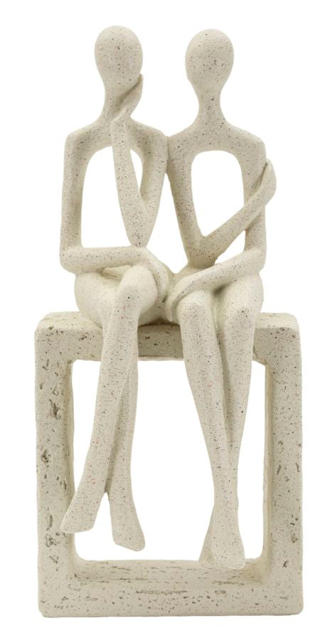 Couple Stons figur 11,5 x 9 x 25 cm