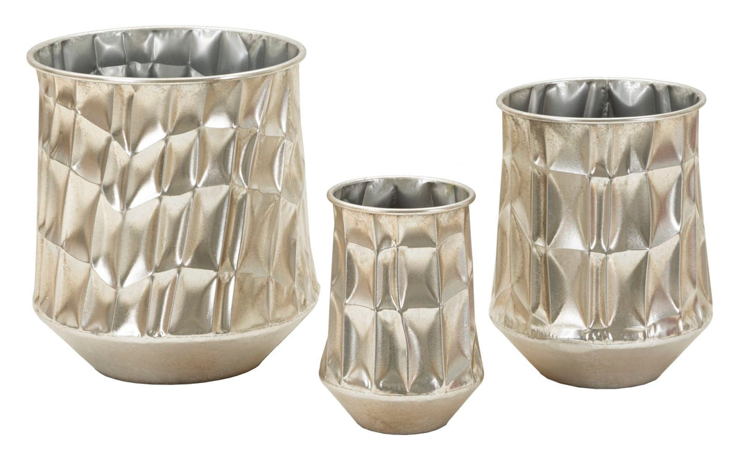 Mauro Ferretti Silver dekorativa vaser 3-pack - silver