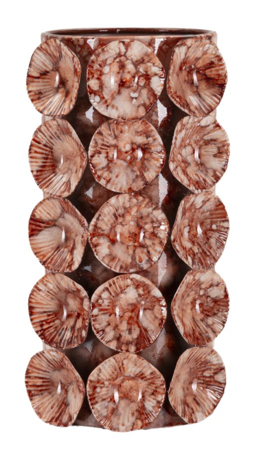 Mauro Ferretti Drop vas 12,5 × 12,5 × 24 cm - röd