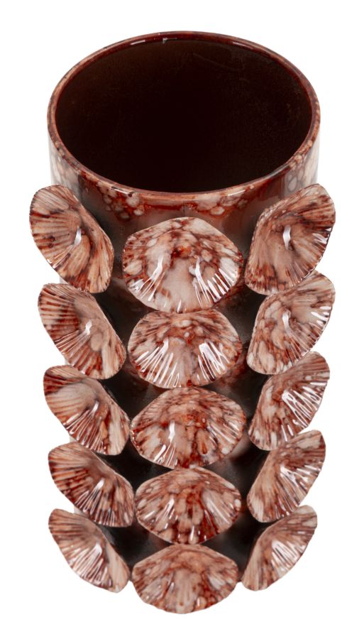 Mauro Ferretti Drop vas 12,5 × 12,5 × 24 cm - röd