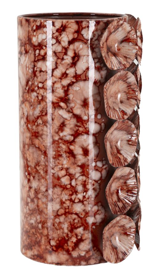 Mauro Ferretti Drop vas 12,5 × 12,5 × 24 cm - röd