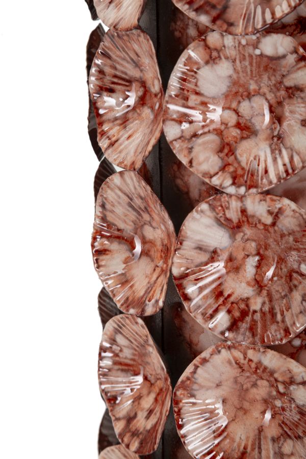 Mauro Ferretti Drop vas 12,5 × 12,5 × 24 cm - röd