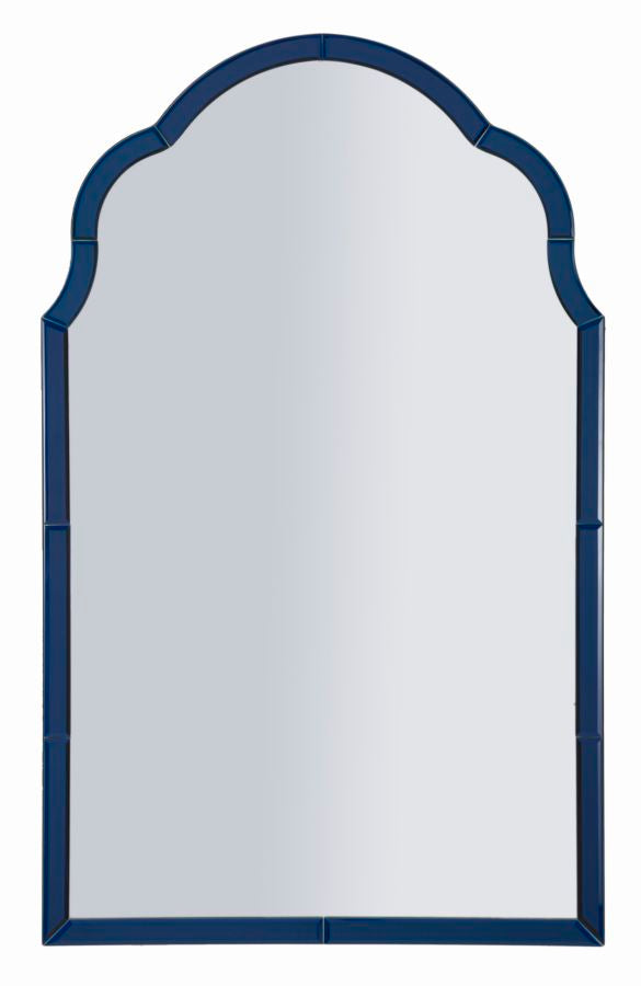 Mauro Ferretti Tangier Blue väggspegel 62 × 100 cm - blå