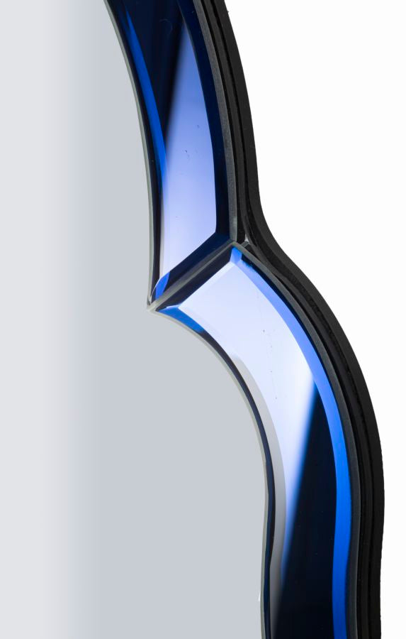 Mauro Ferretti Tangier Blue väggspegel 47 × 80 cm - blå