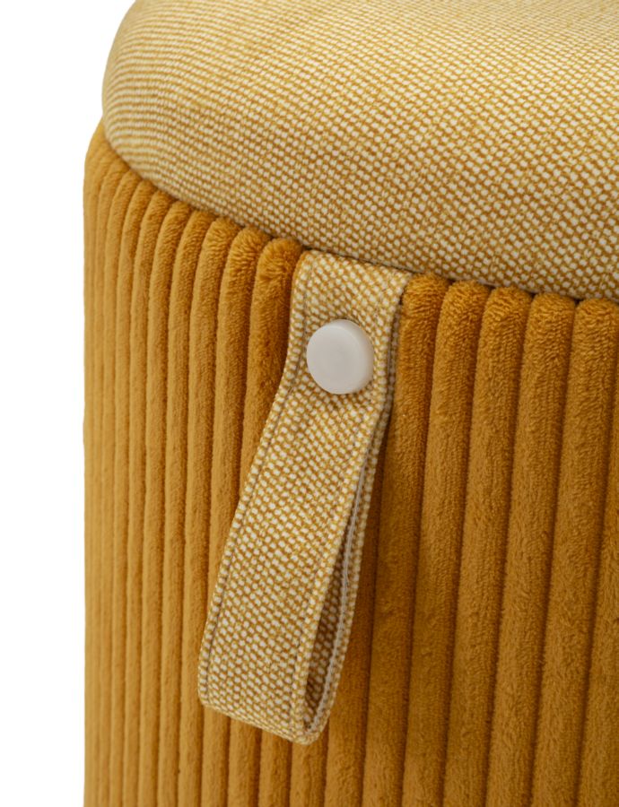 Mauro Ferretti Bolzano förvaringspuffar 2-pack - senapsgul