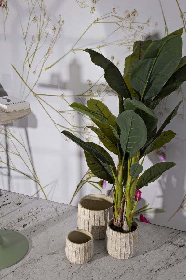 Mauro Ferretti Flake ytterkrukor 3-pack - trälook