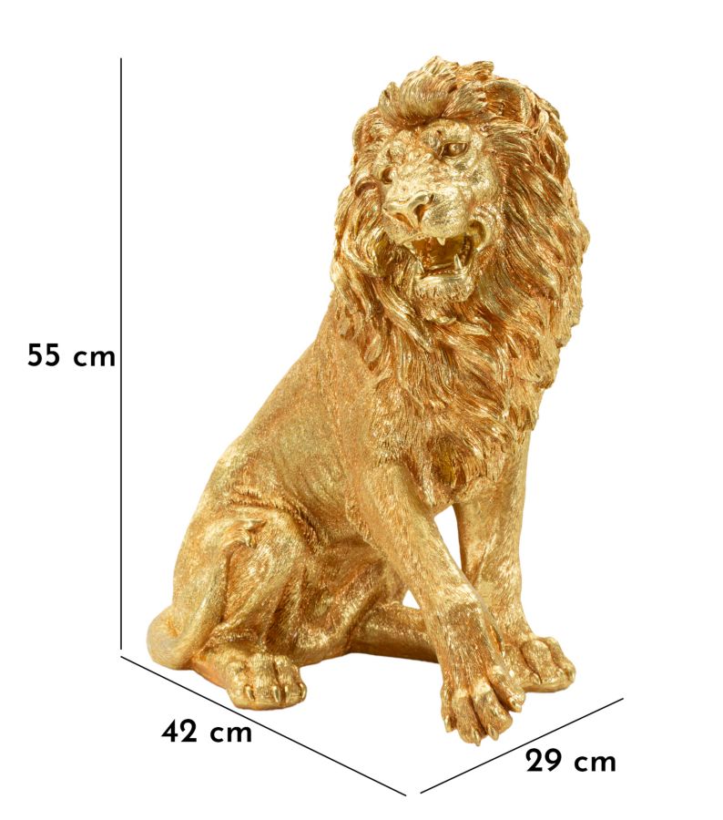 Mauro Ferretti Lion Shant lejonfigur 55 cm