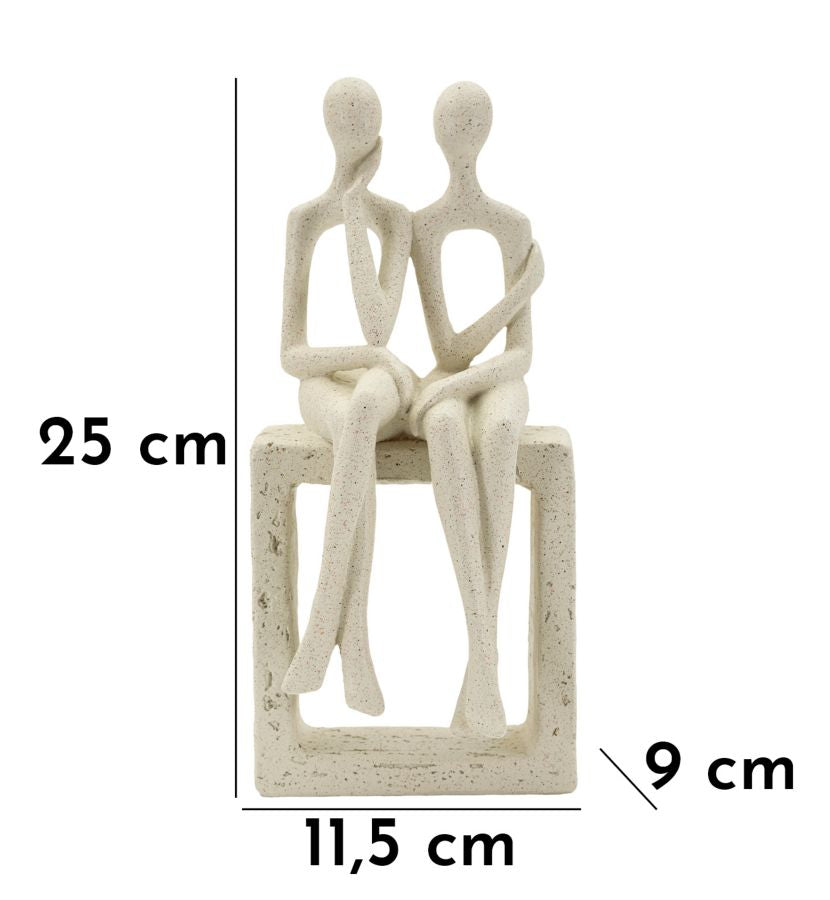 Couple Stons figur 11,5 x 9 x 25 cm – bild 9