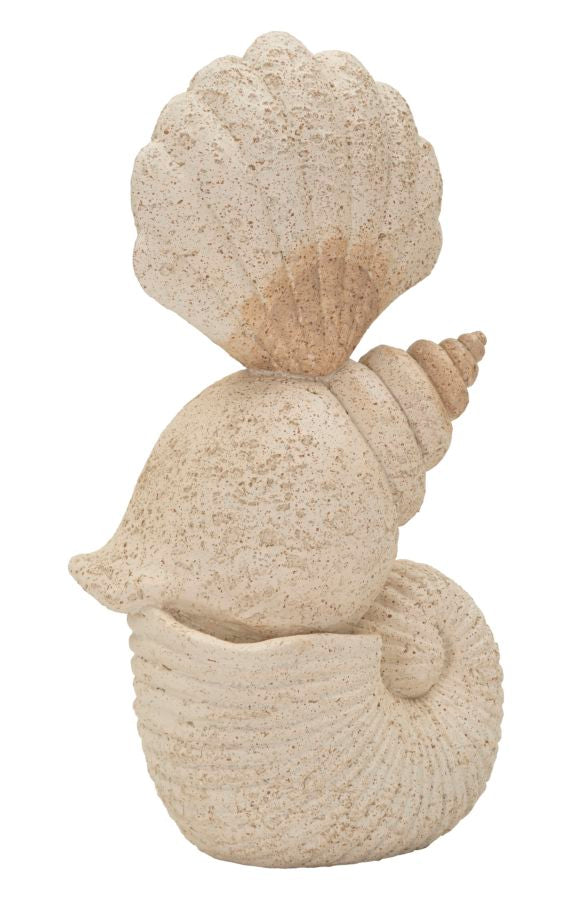 Mauro Ferretti Conchiglia Sand snäckskulptur 30,2 cm - beige