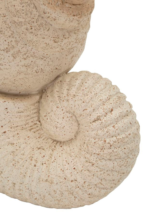 Mauro Ferretti Conchiglia Sand snäckskulptur 30,2 cm - beige