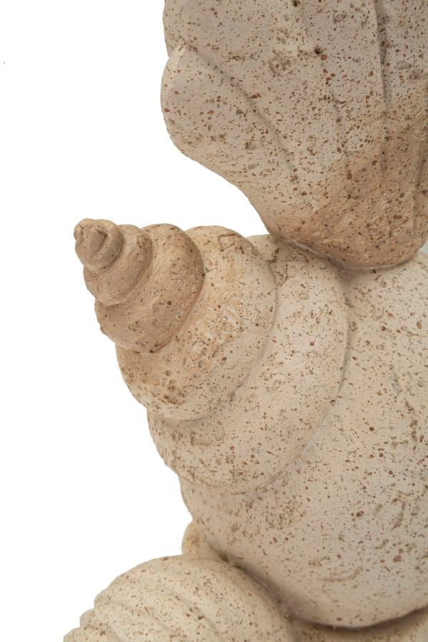 Mauro Ferretti Conchiglia Sand snäckskulptur 30,2 cm - beige