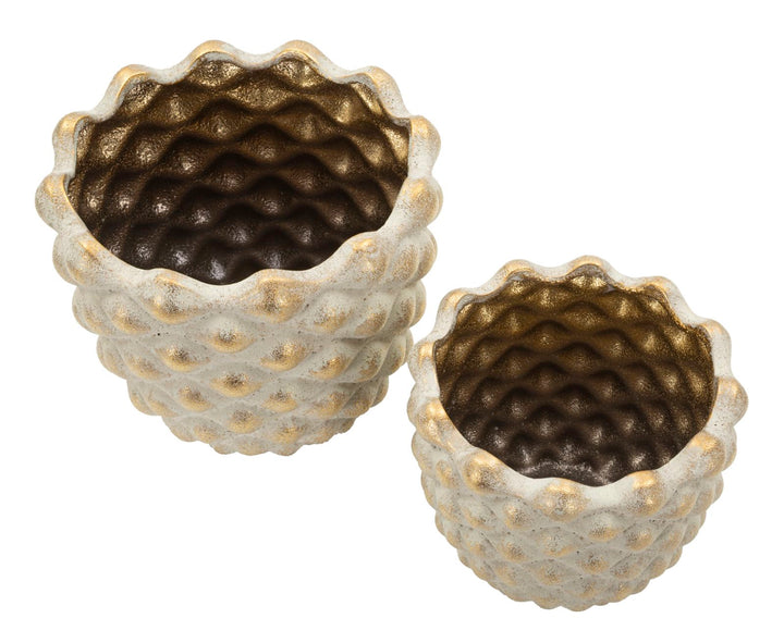 Mauro Ferretti Pepitas ytterkrukor 2-pack - grå/guld