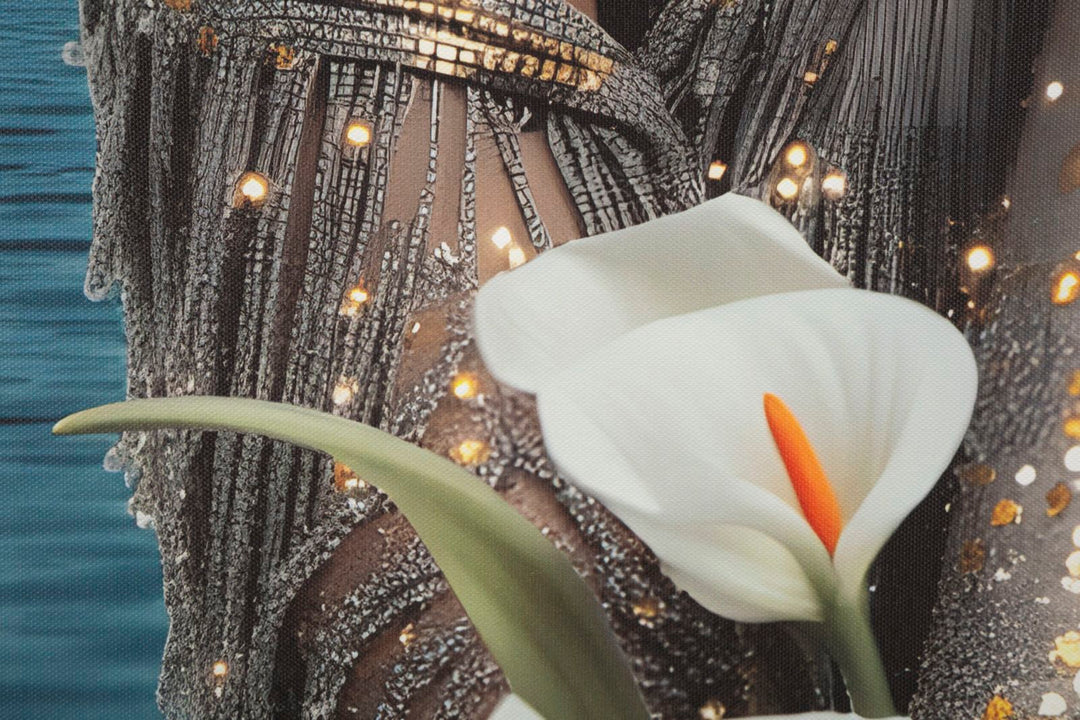 Mauro Ferretti Venus LED-tavla 70 × 100 cm - multicolor/guld