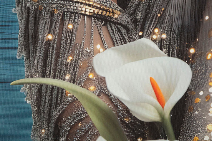 Mauro Ferretti Venus LED-tavla 70 × 100 cm - multicolor/guld