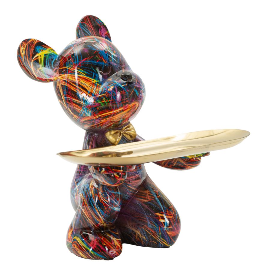 Mauro Ferretti Dog Psyco dekorationsbricka 22,5 cm