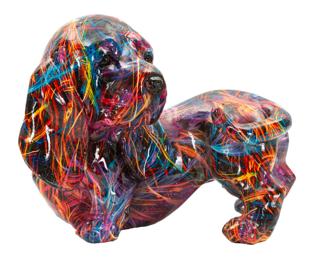 Mauro Ferretti Bassotto Psyco taxfigur 20 cm - multifärgad