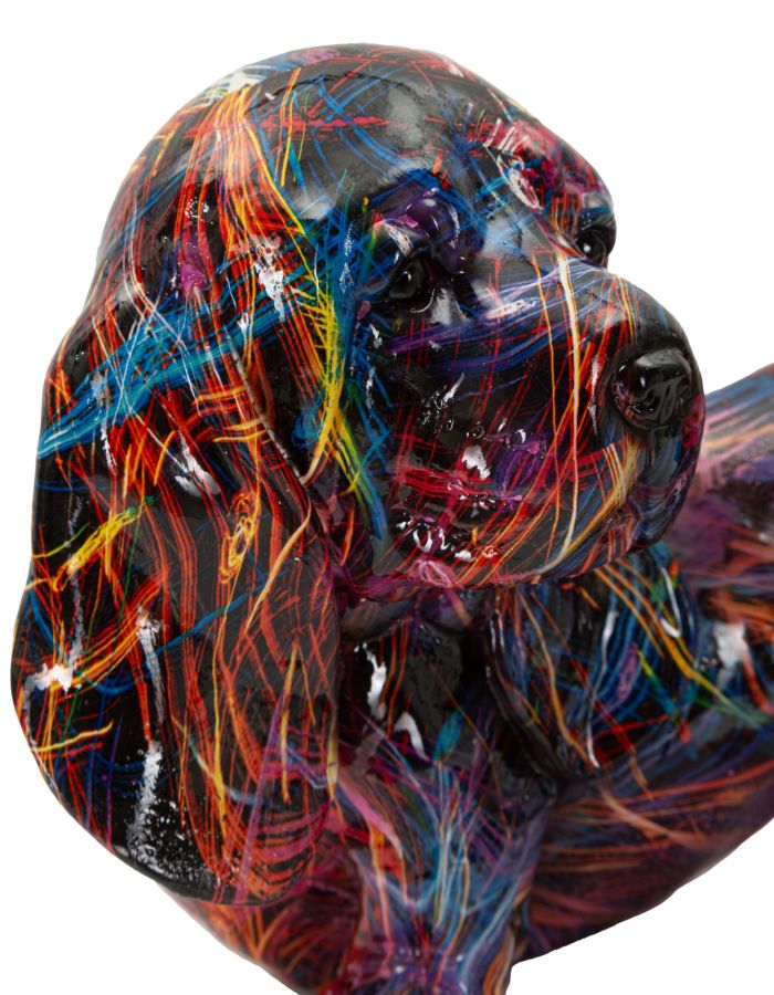 Mauro Ferretti Bassotto Psyco taxfigur 20 cm - multifärgad