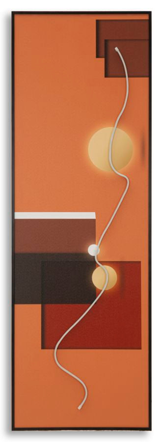 Mauro Ferretti Abstract LED-tavla 150 × 50 cm - multicolor