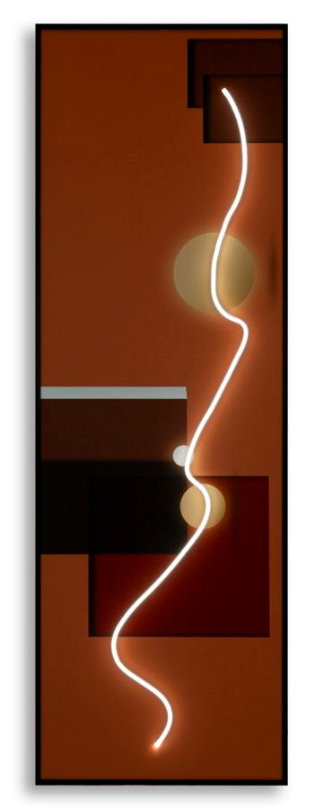 Mauro Ferretti Abstract LED-tavla 150 × 50 cm - multicolor
