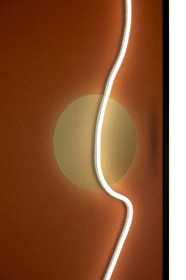 Mauro Ferretti Abstract LED-tavla 150 × 50 cm - multicolor
