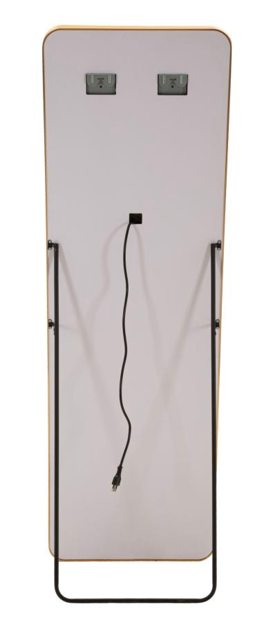 Mauro Ferretti Hollywood LED-golvspegel 50 × 160 cm - guld