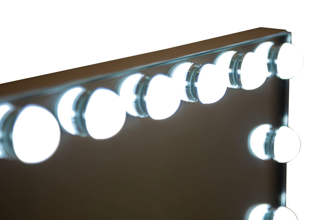 Mauro Ferretti Hollywood LED-sminkspegel 55 × 43 cm - vit