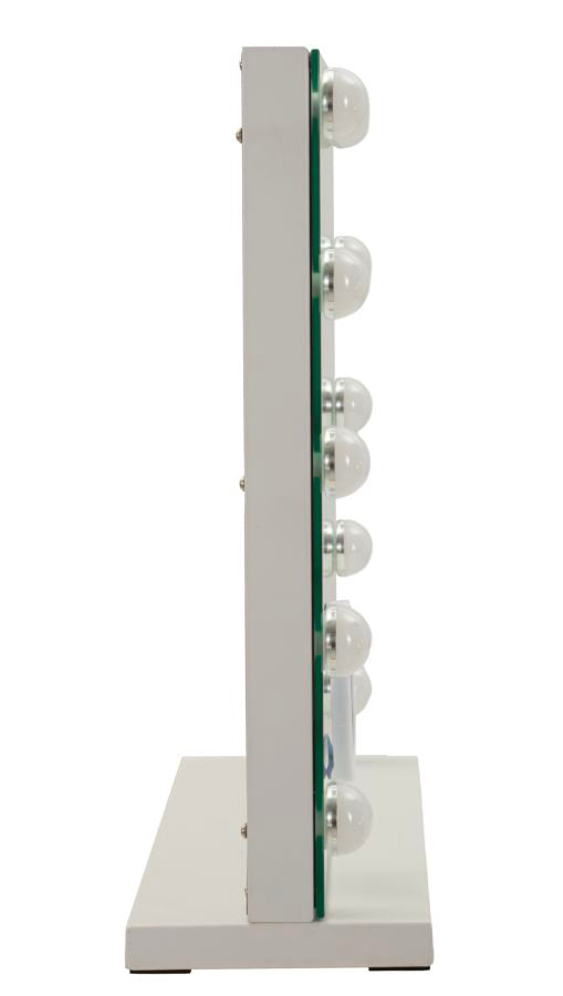 Mauro Ferretti Hollywood LED-sminkspegel 55 × 43 cm - vit