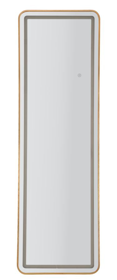 Mauro Ferretti Simple LED-golvspegel 50 × 160 cm - guld