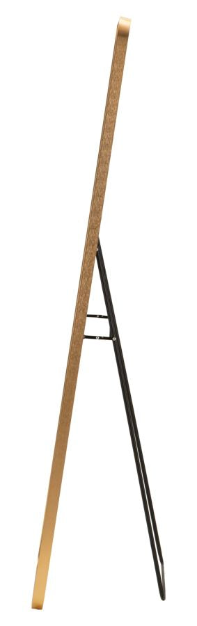 Mauro Ferretti Simple LED-golvspegel 50 × 160 cm - guld