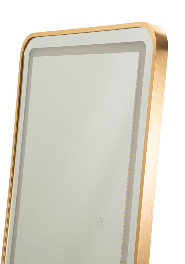 Mauro Ferretti Simple LED-golvspegel 50 × 160 cm - guld