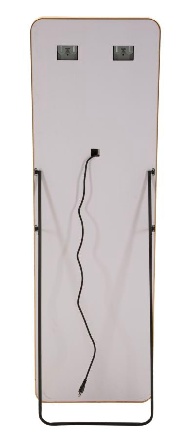 Mauro Ferretti Simple LED-golvspegel 50 × 160 cm - guld