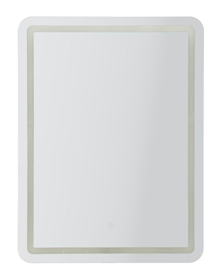 Mauro Ferretti Simple rektangulär LED-spegel 60 × 80 cm - silver