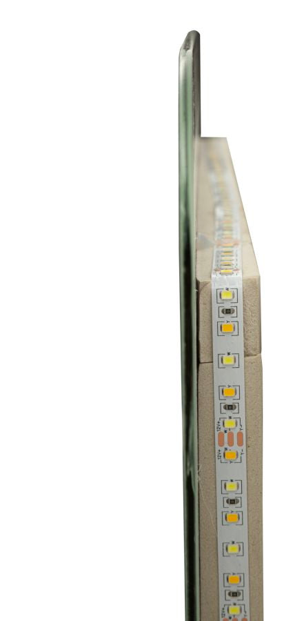 Mauro Ferretti Simple rektangulär LED-spegel 60 × 80 cm - silver