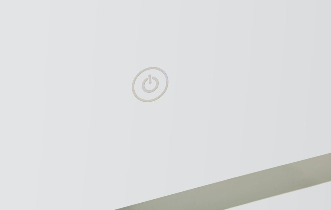 Mauro Ferretti Simple rektangulär LED-spegel 60 × 80 cm - silver