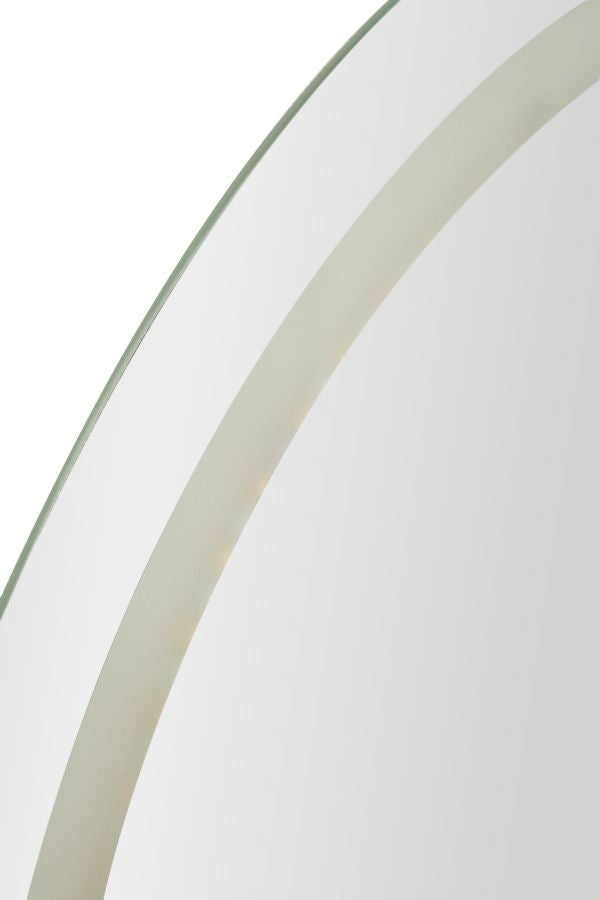 Mauro Ferretti Simple oval LED-spegel 60 × 80 cm - silver